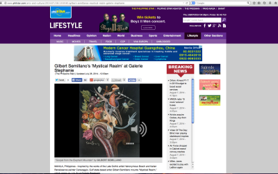Featured in Major Broadsheets, websites and online media: MYSTIC REALM | Gilbert Semillano