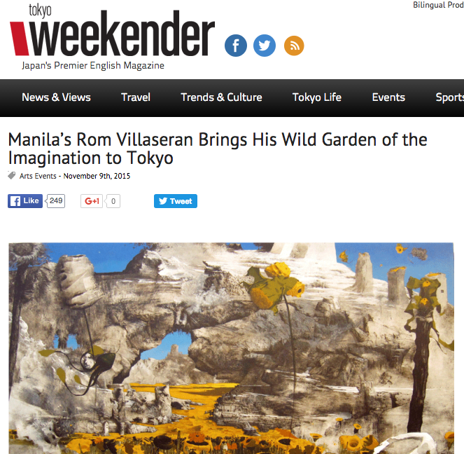 Villaseran_Tokyo Weekender_Manila’s Rom Villaseran Brings His Wild Garden of the Imagination to Tokyo